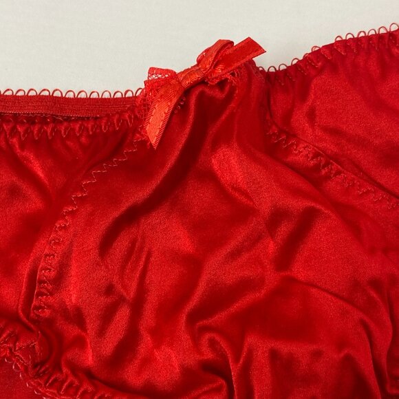 Agent Provocateur Felinda Red Silk Brief AP4 Large - Picture 7 of 11